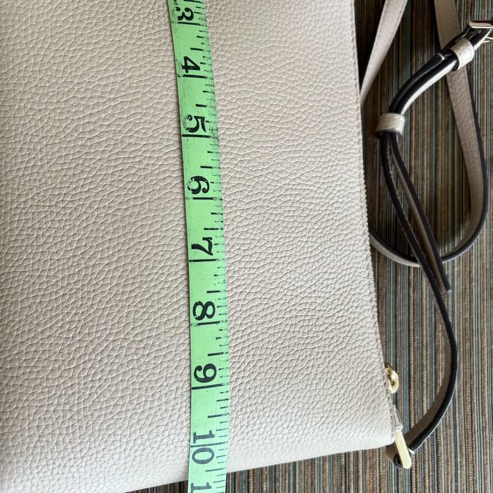 Kate Spade Cream Textured Crossbody Bag - Picture 8 of 11